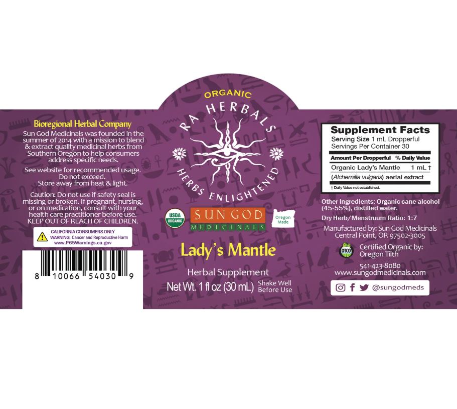 Organic Lady's Mantle Tincture - MENOPAUSE AND MENTRUAL RELIEF