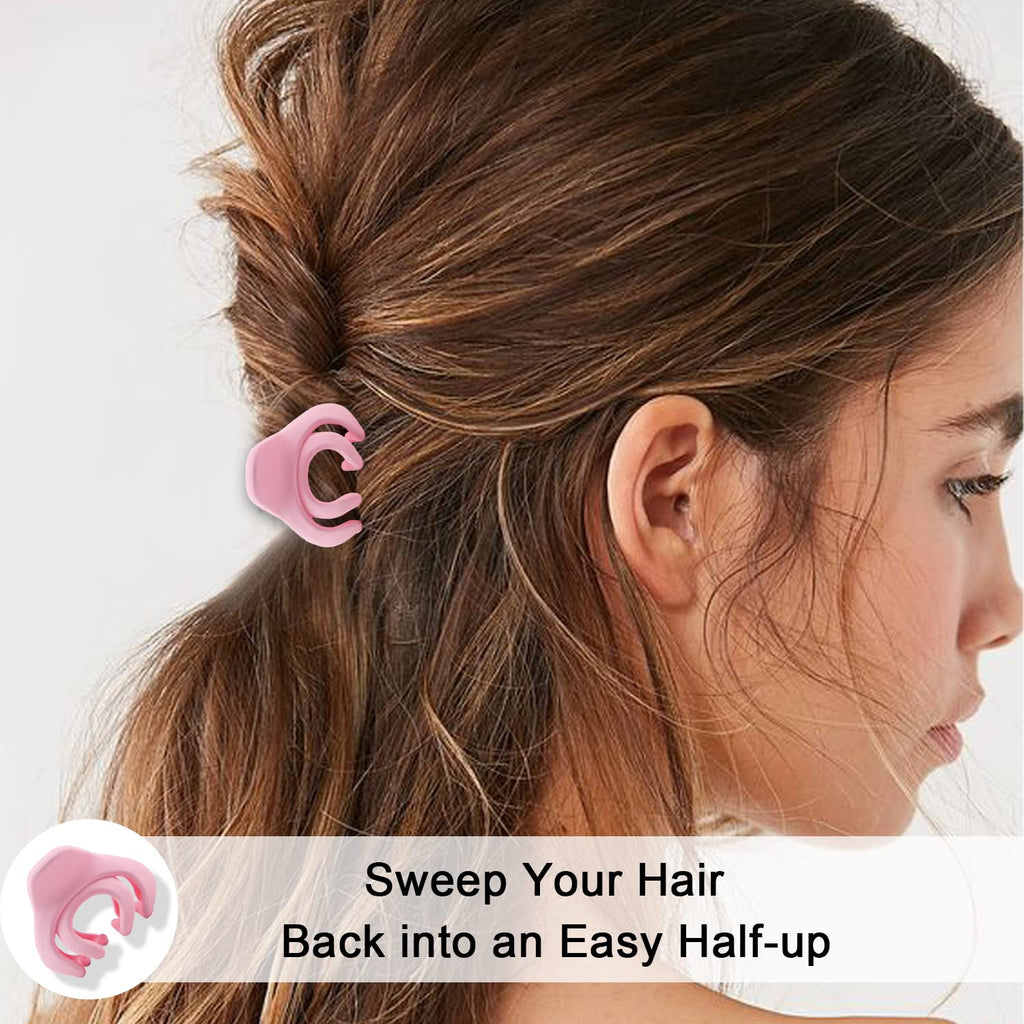 MAORULU Hair Clips for Women & Kids – Mini 1.5 Inch Claw Clips, 5 Colors, Pack of 10