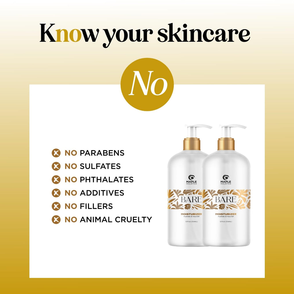Bare After Shave Lotion for Women | In-Shower Hydration by Maple Holistics