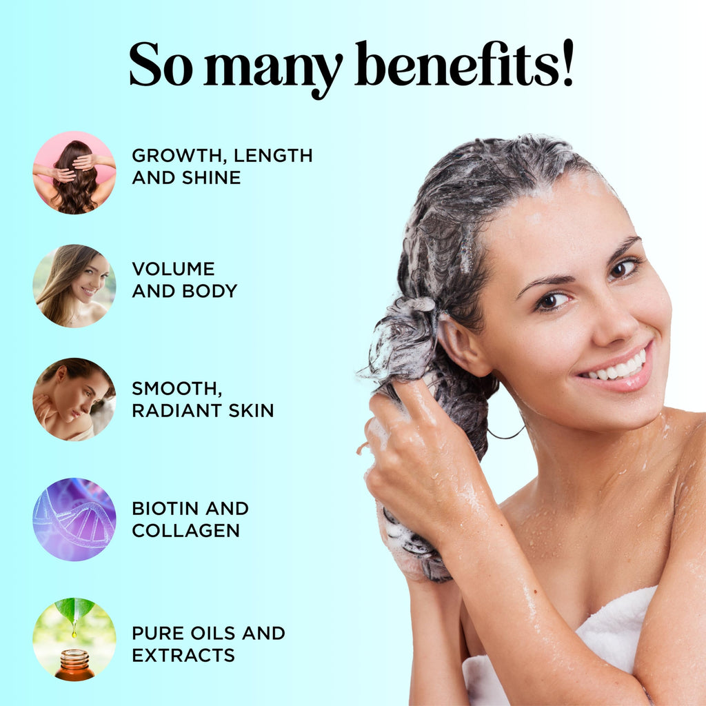Maple Holistics Biotin Hair Growth Set – Sulfate-Free Shampoo, Conditioner & Supplement