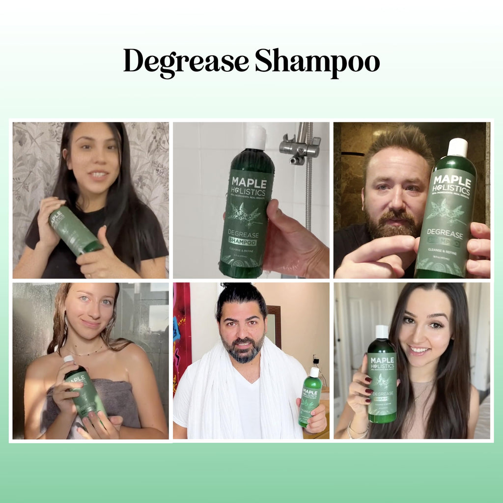Maple Holistics Degrease Clarifying Shampoo for Oily Hair & Scalp - Rosemary Oil, 2 Pack