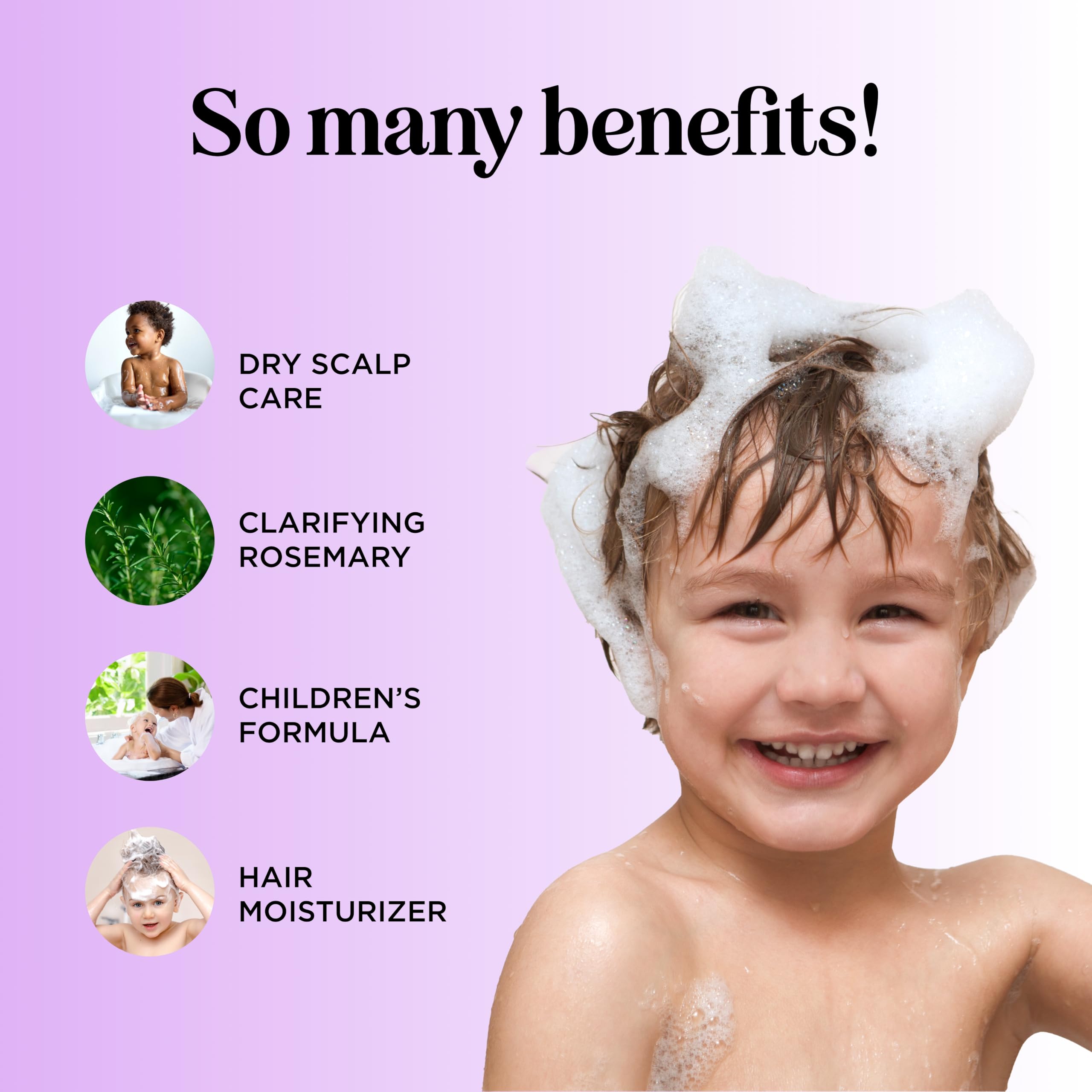 Maple Holistics Deep Cleansing Kids Shampoo – Tea Tree & Rosemary, Paraben & Sulfate Free