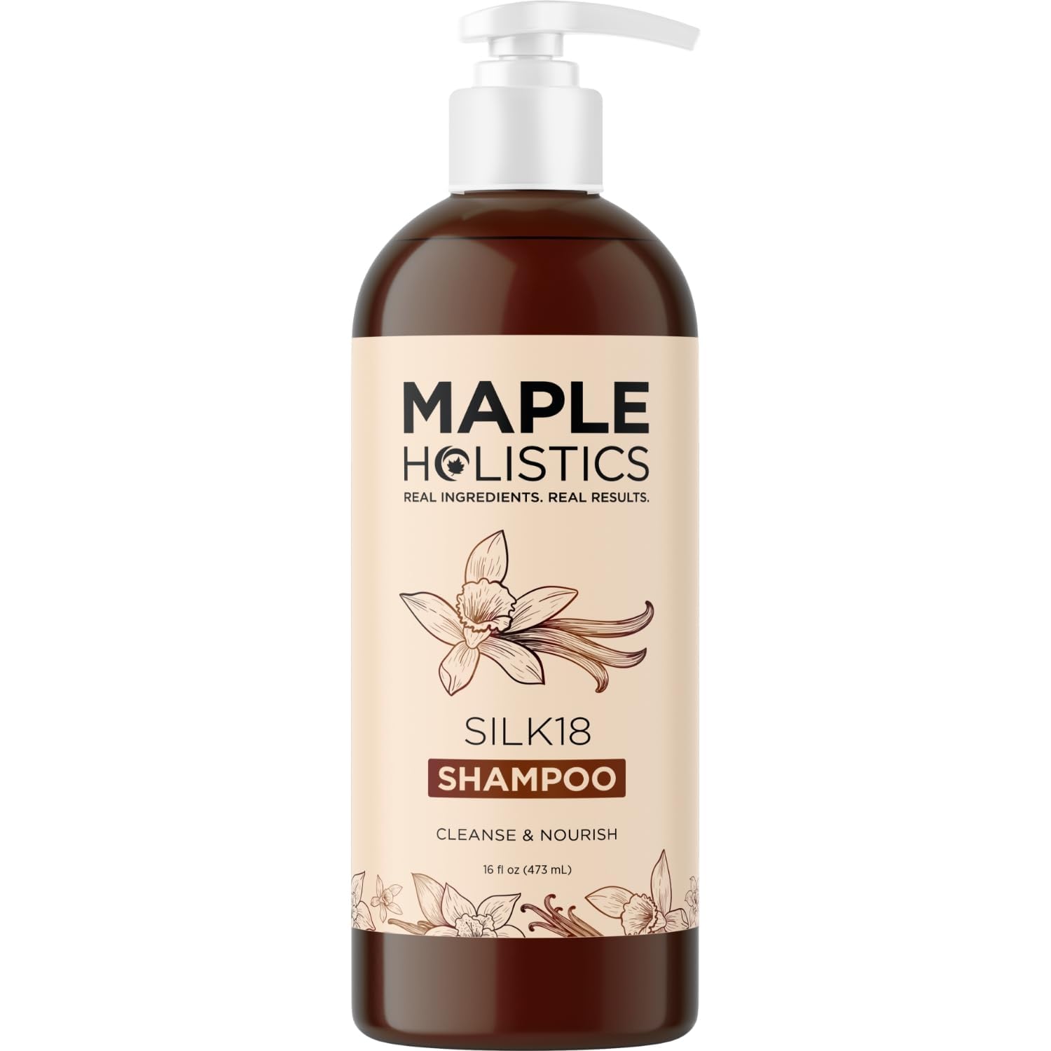 Maple Holistics Silk18 Hydrating Shampoo for Color-Treated Hair – Anti-Frizz & Ultra Moisturizing