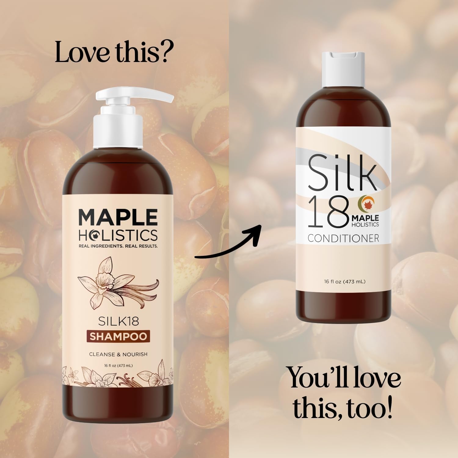 Maple Holistics Silk18 Hydrating Shampoo for Color-Treated Hair – Anti-Frizz & Ultra Moisturizing