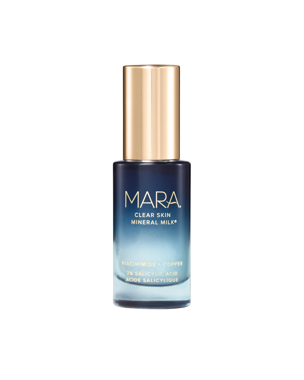 MARA Clear Skin Mineral Milk Hydrating Acne Treatment with Niacinamide + Copper | BHA Serum for All Skin Types (1 oz / 30 ml)