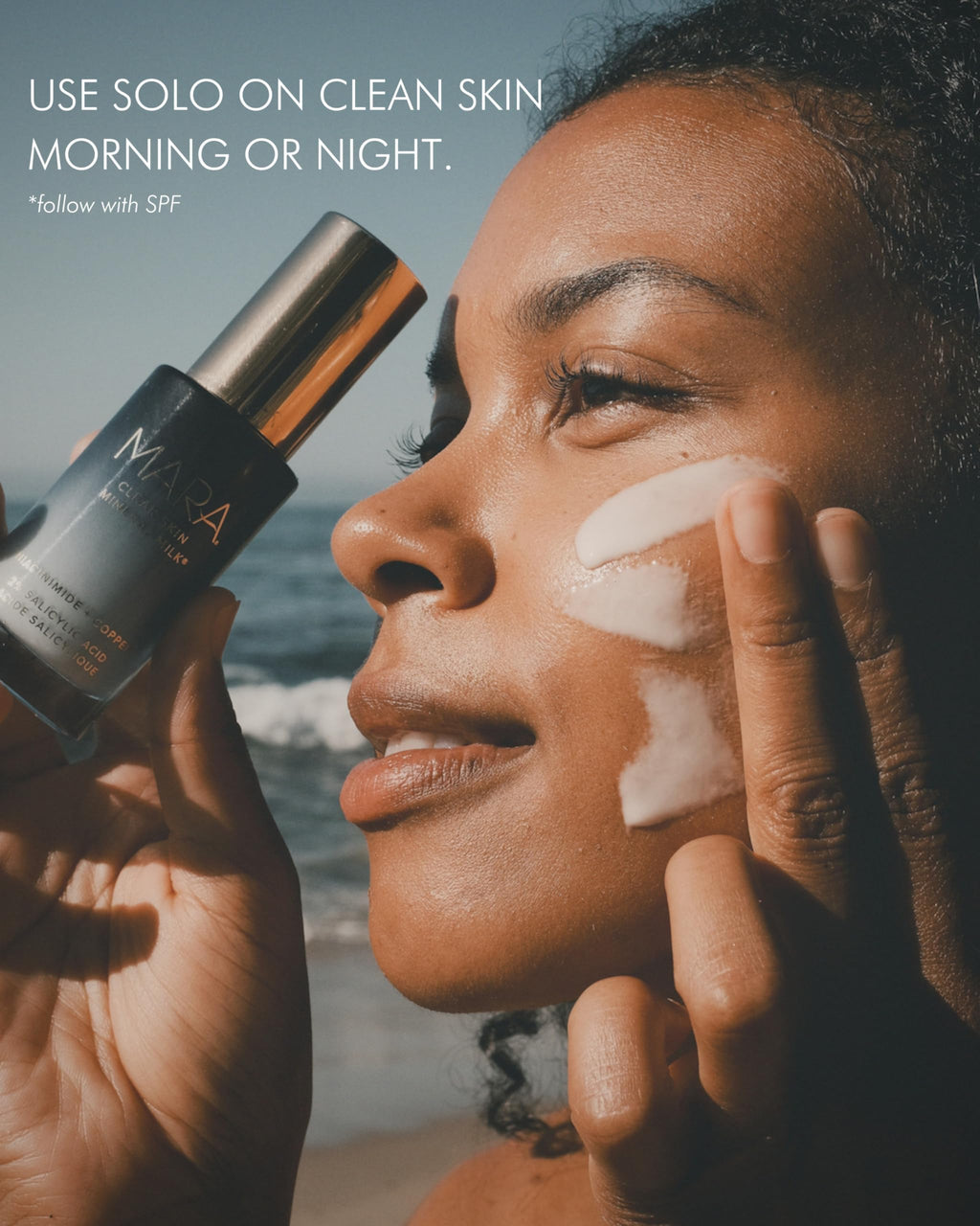 MARA Clear Skin Mineral Milk Hydrating Acne Treatment with Niacinamide + Copper | BHA Serum for All Skin Types (1 oz / 30 ml)
