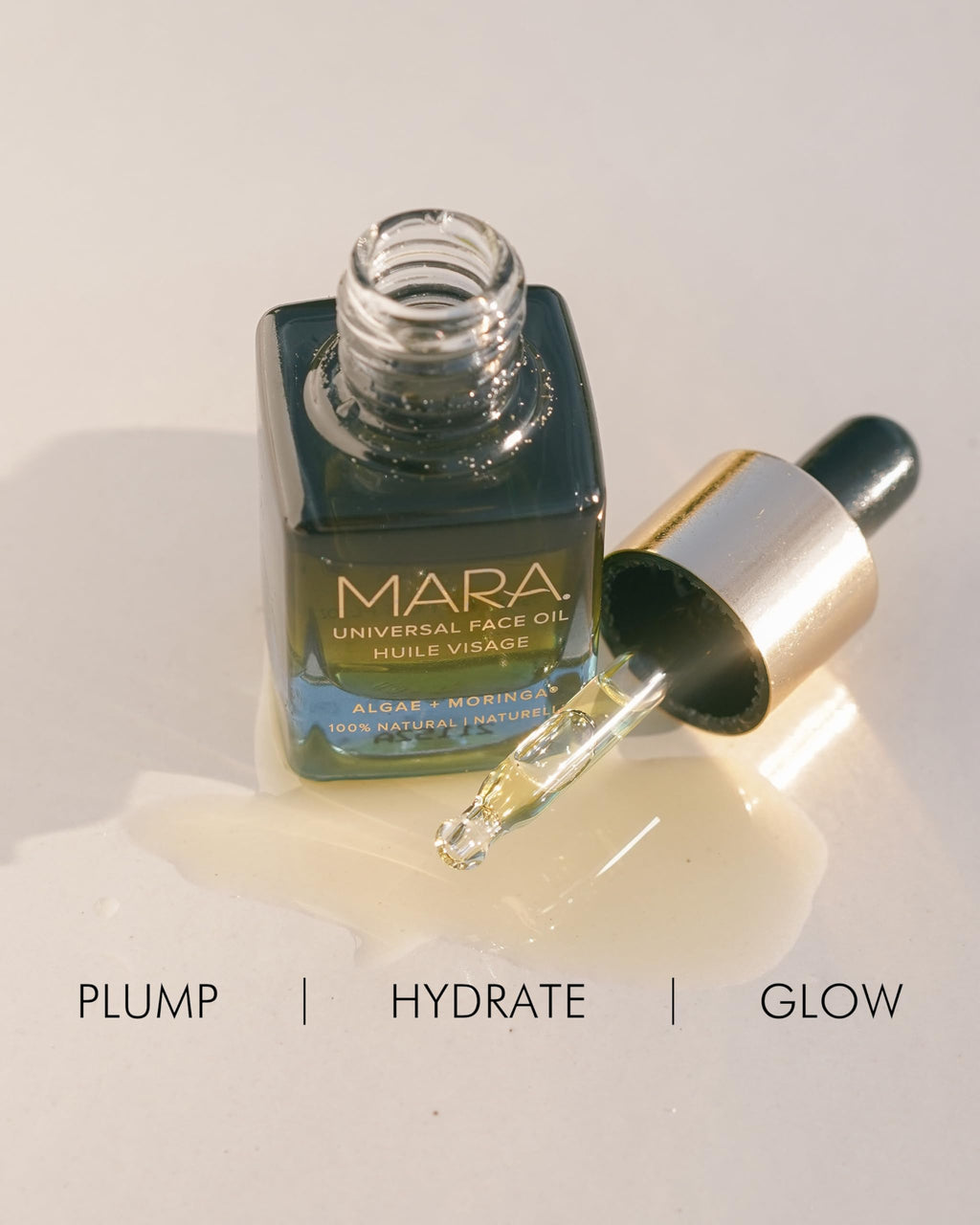 MARA Universal Hydrating Face Oil – Algae + Moringa for Glow & Firmness (0.5 oz)