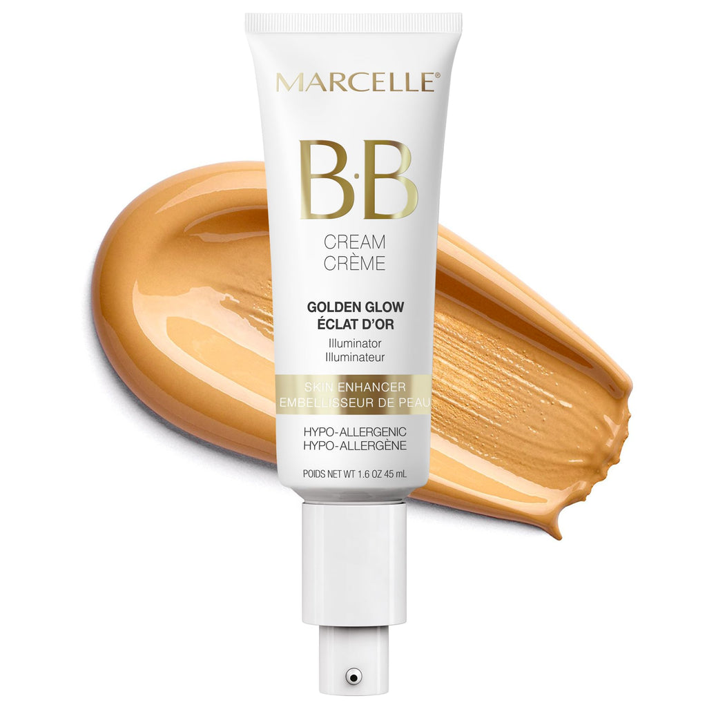 Marcelle BB Cream Golden Glow – Universal Shade, Tinted Moisturizer & Skin Enhancer
