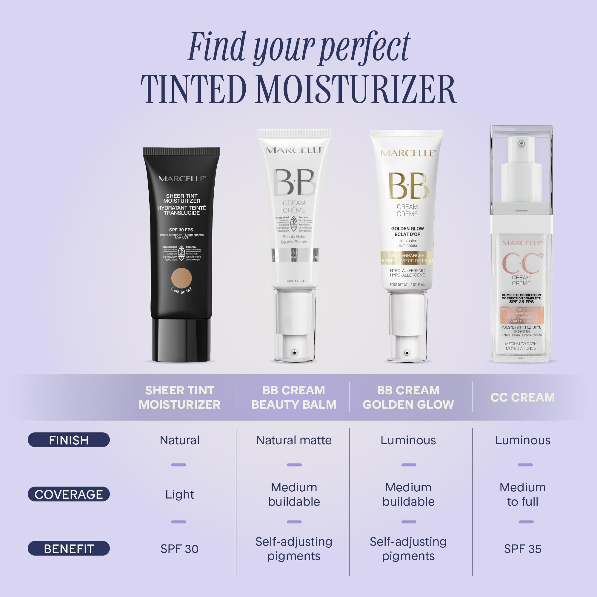 Marcelle BB Cream Golden Glow – Universal Shade, Tinted Moisturizer & Skin Enhancer