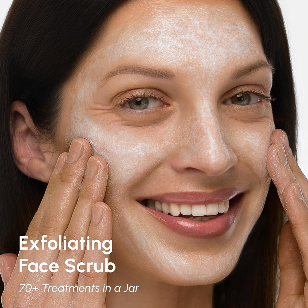 MAREE Face Exfoliator - Gentle Microdermabrasion Scrub with Collagen & Glycolic