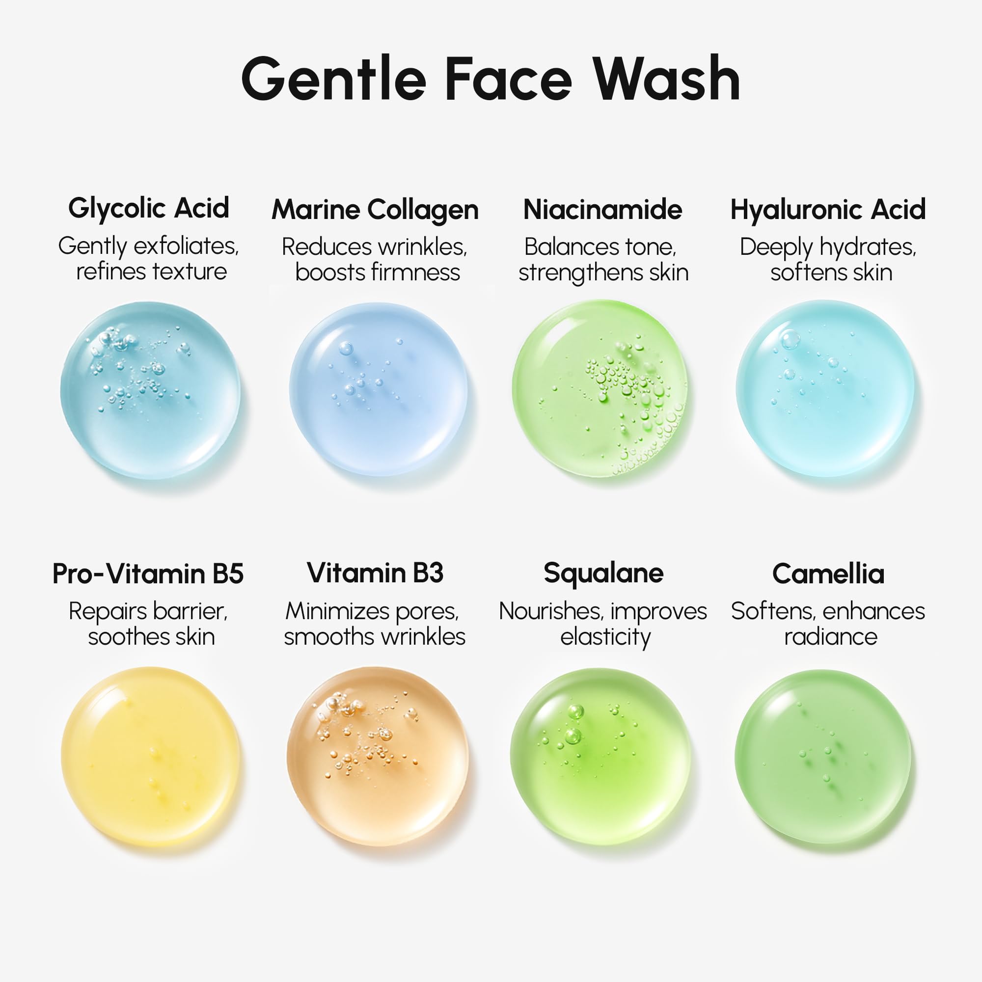 MAREE Face Exfoliator - Gentle Microdermabrasion Scrub with Collagen & Glycolic