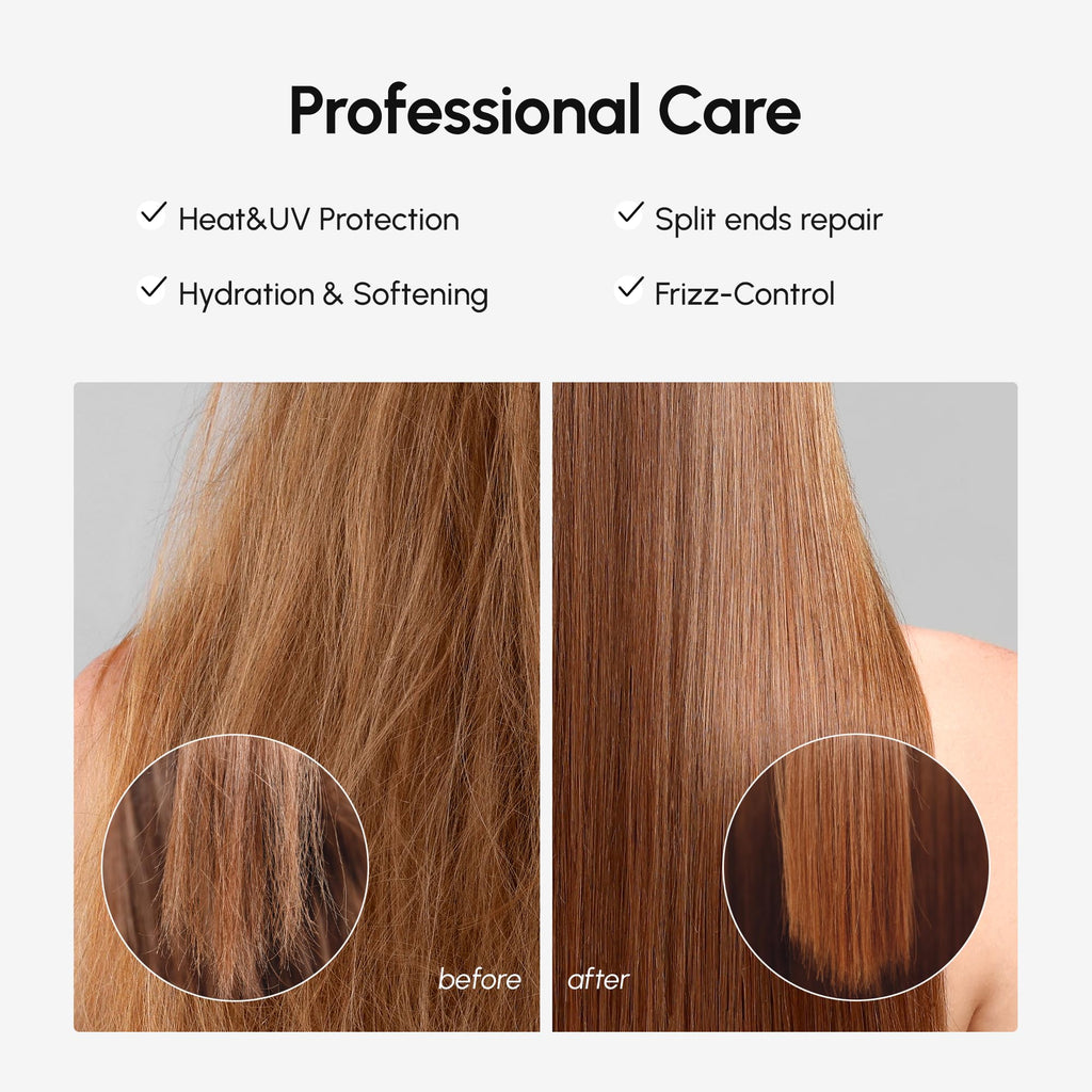 MAREE Hair Serum for Dry & Curly Hair – Frizz Control with Argan, Keratin & Biotin