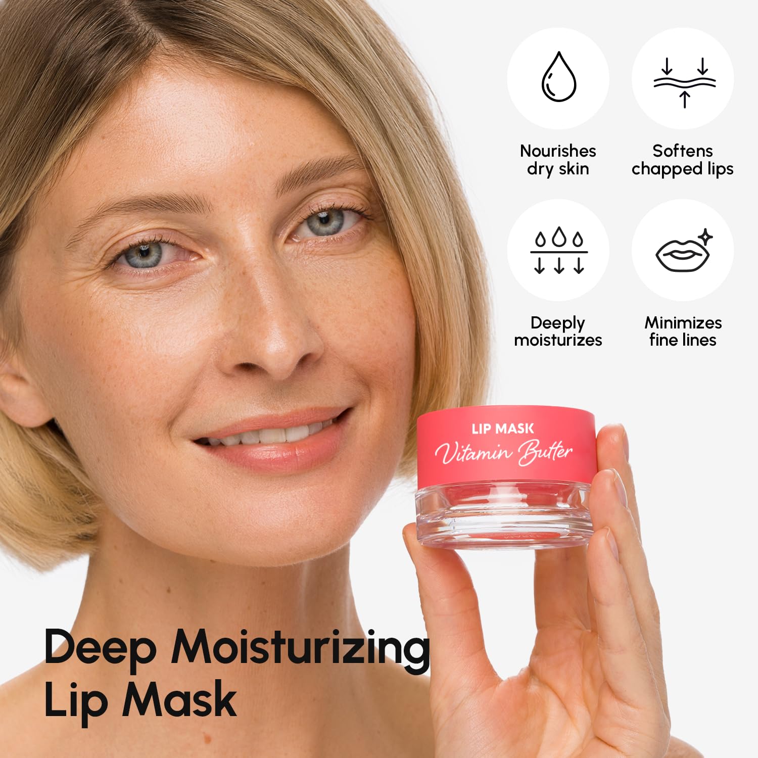 MAREE Lip Mask Overnight 2 Pack — Hydrating Lip Butter with Hyaluronic Acid & Collagen