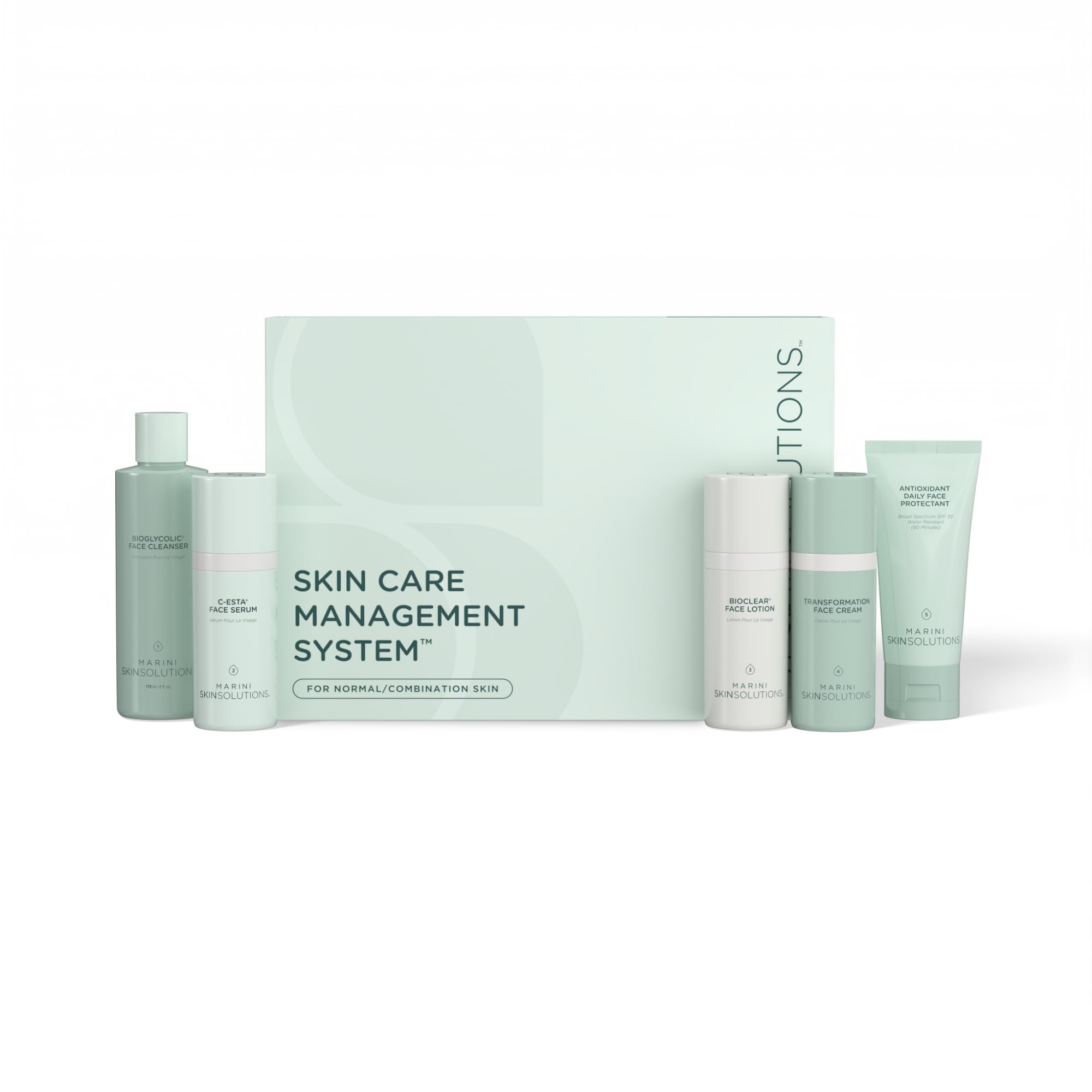 Marini SkinSolutions Skin Care Management System with SPF 33 for Normal to Combination Skin