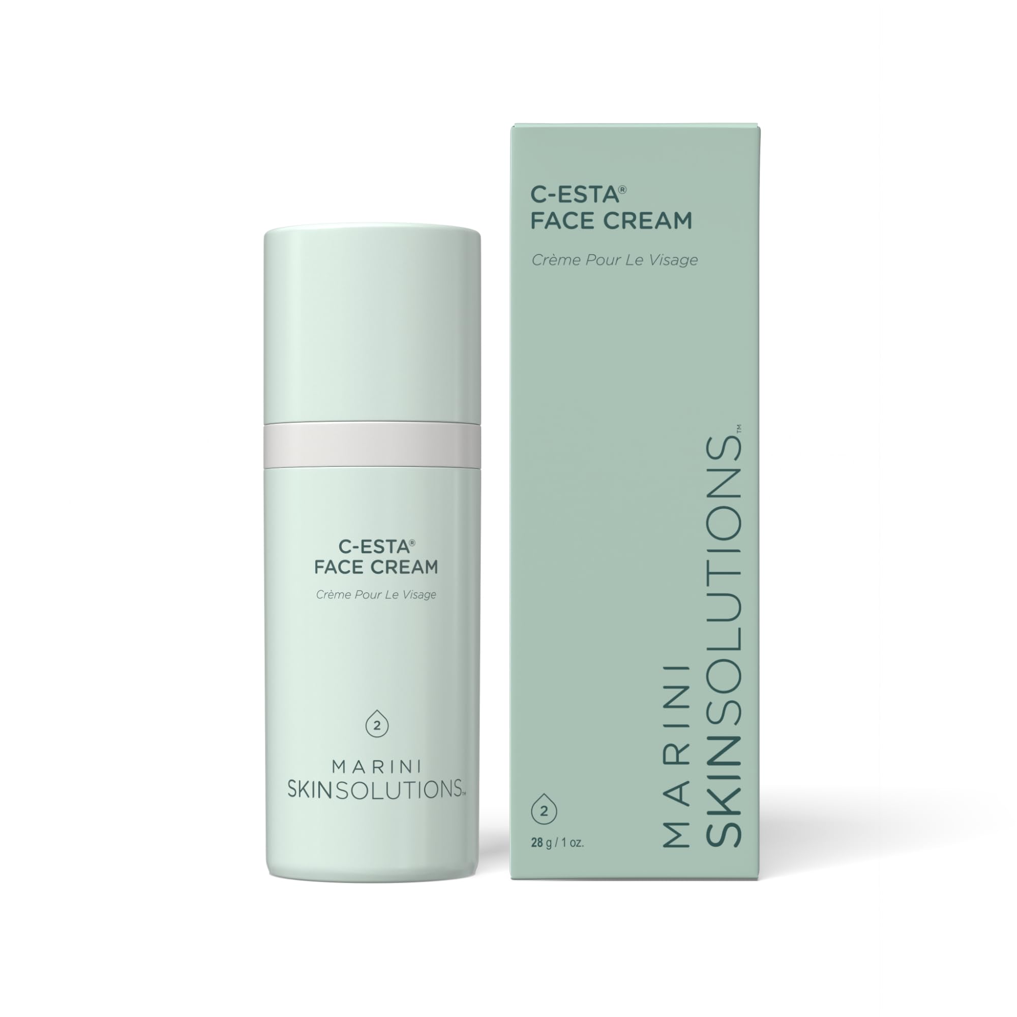 Marini SkinSolutions C-ESTA Face Cream – Vitamin C, DMAE & Hyaluronic Acid | Lift & Firm - 1 oz - Made in USA