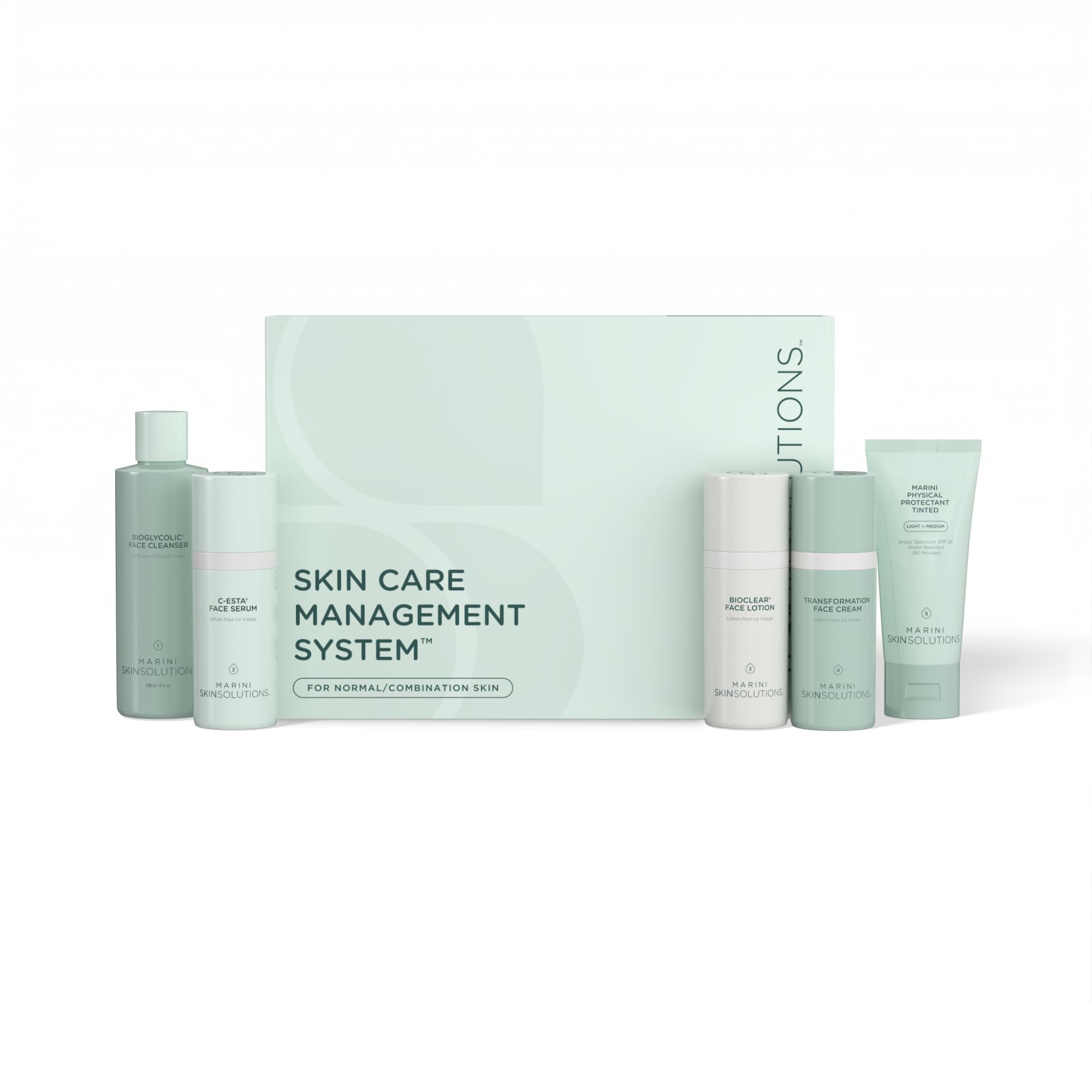 Marini SkinSolutions Skin Care System with SPF 45 – Made in USA