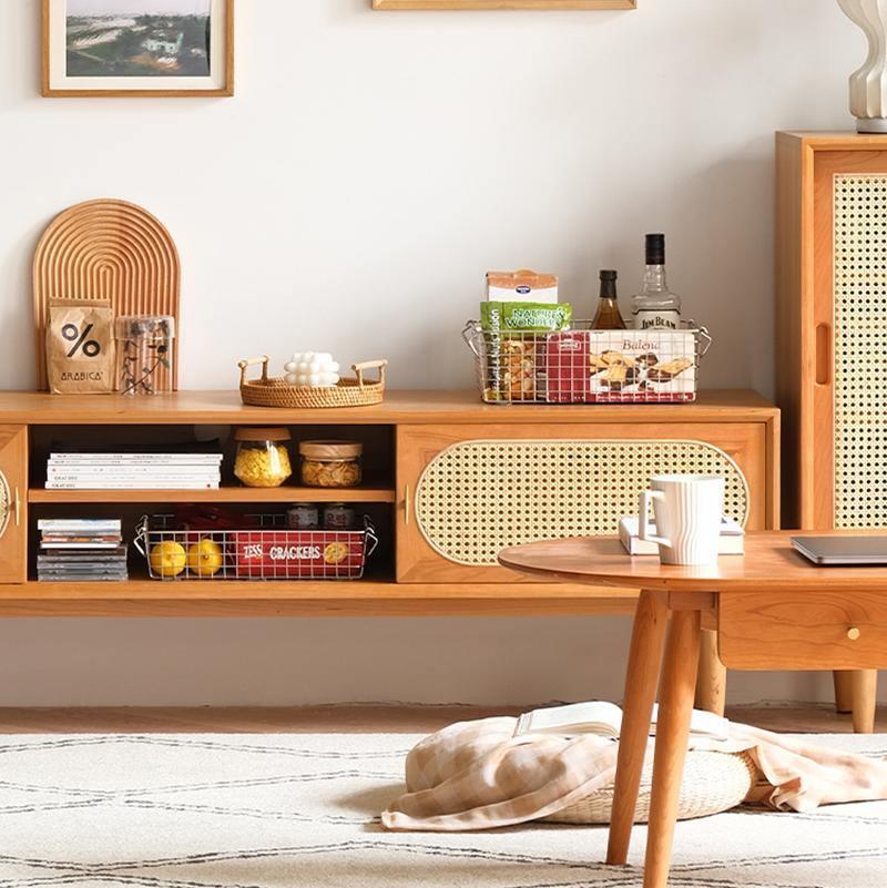 Mario Cane Rattan TV Stand