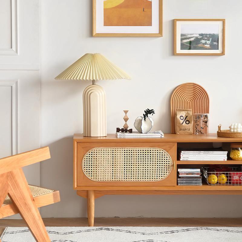 Mario Cane Rattan TV Stand