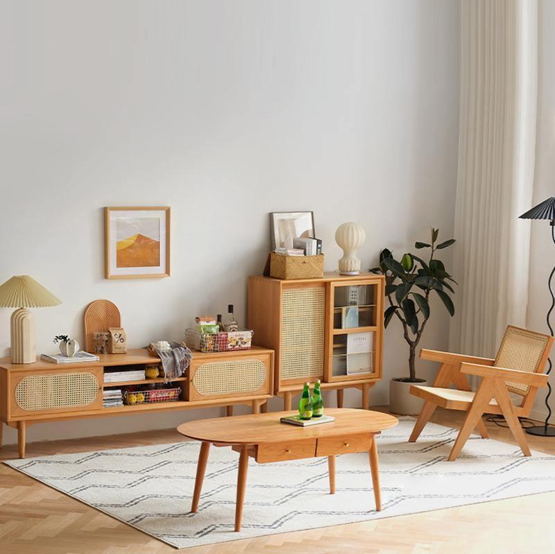 Mario Cane Rattan TV Stand
