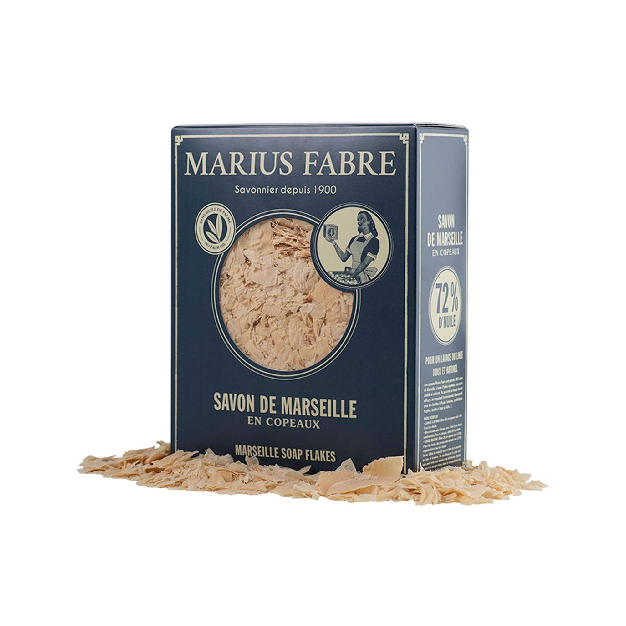 Marius Fabre Marseille 72% Oil Biodegradable Laundry Soap Flakes – 750g