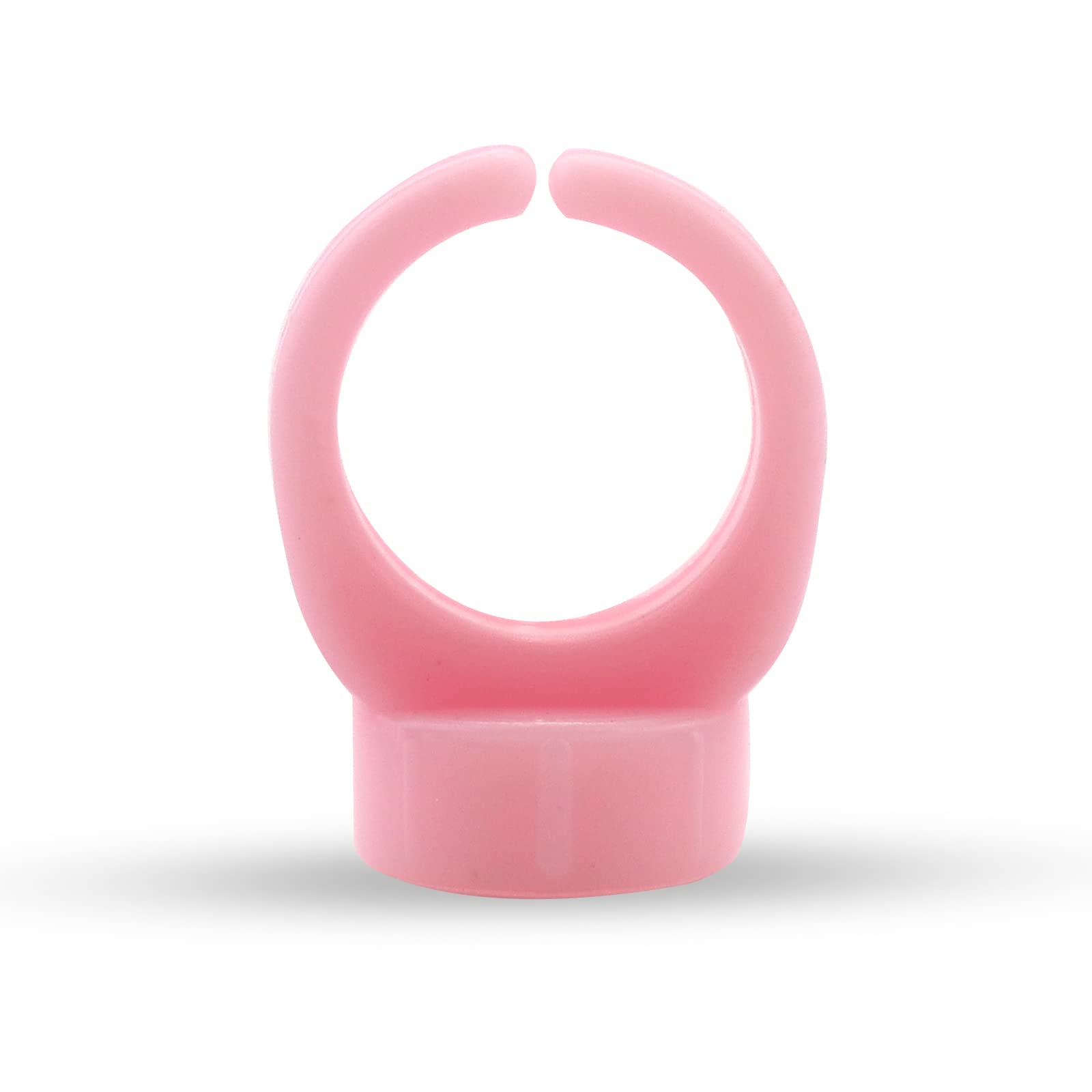 MARLLOGIVA 100pcs Soft Silicone Tattoo Ink Rings – Pigment Caps for Microblading Ink Cups (Pink)