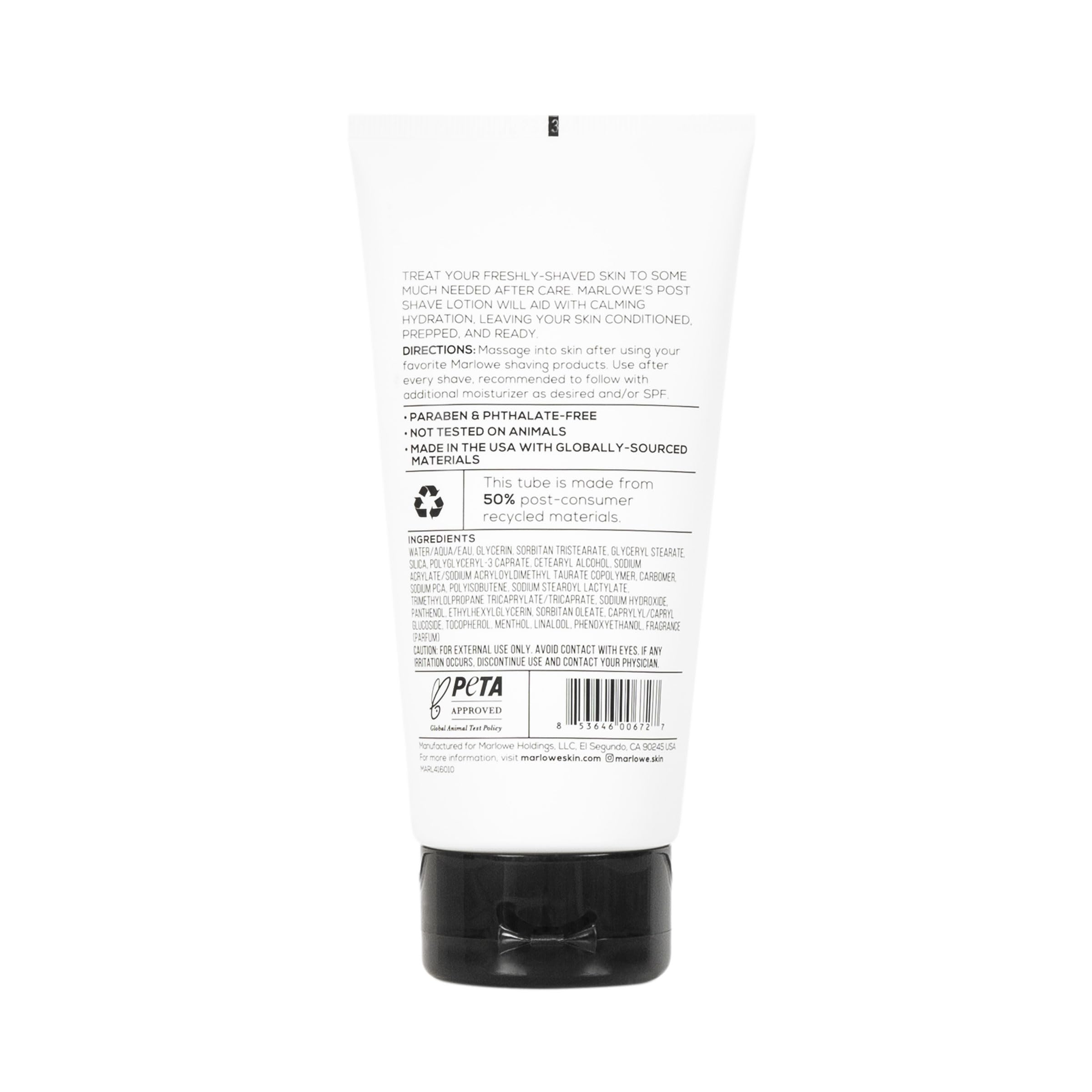 MARLOWE No. 141 Shave Cream & No. 144 Post Shave Lotion – 6oz Duo Pack