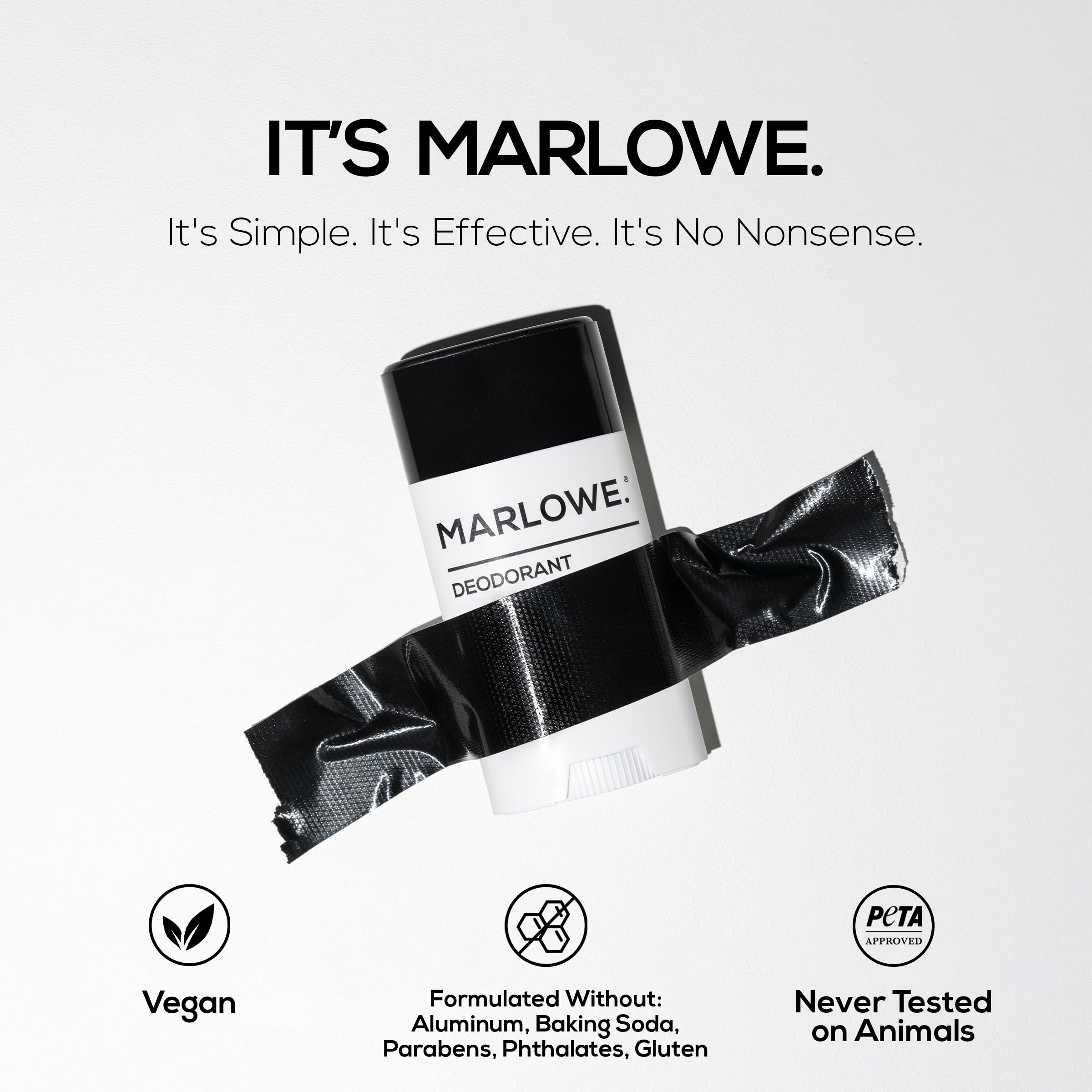 MARLOWE No.024 Mens Santal Deodorant 3-Pack – Aluminum-Free Natural Deodorant