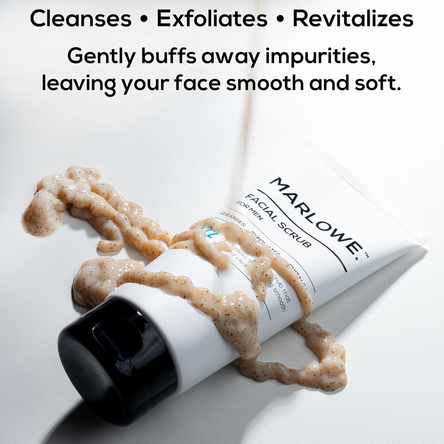MARLOWE Skin Care Set No.122 Facial Scrub + No.123 Facial Moisturizer – Exfoliate, Hydrate, Soothe