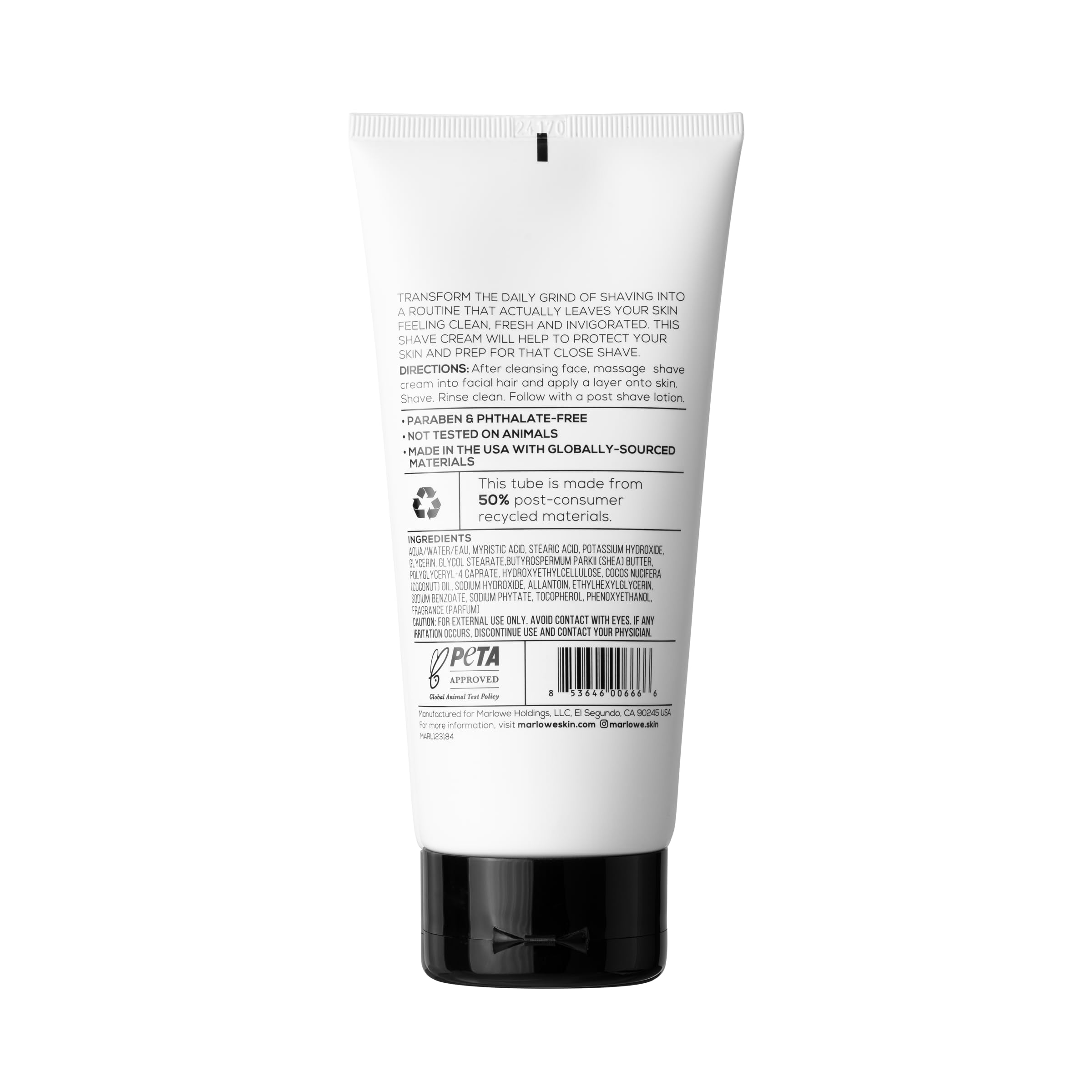 MARLOWE No. 141 Shave Cream & No. 144 Post Shave Lotion – 6oz Duo Pack