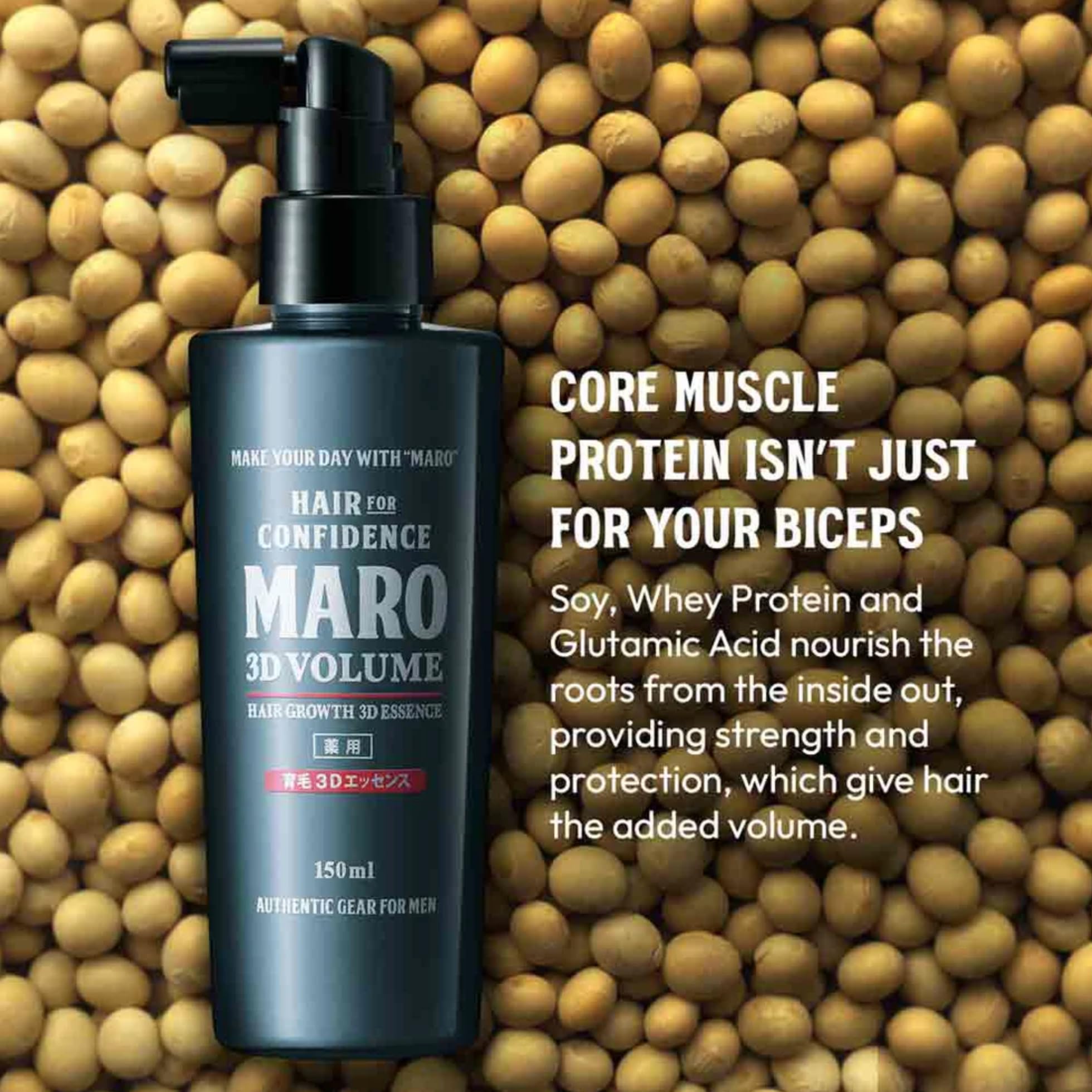 MARO 3D Volume Hair Growth 3D Essence – Weightless Leave-In Spray for Thick, Strong Hair | Silicone Free