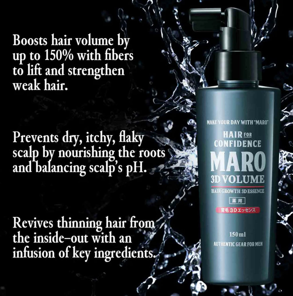 MARO 3D Volume Hair Growth 3D Essence – Weightless Leave-In Spray for Thick, Strong Hair | Silicone Free