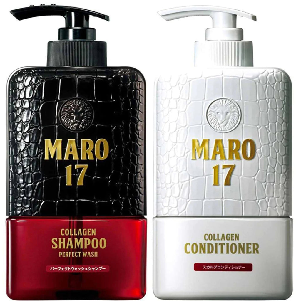 MARO17: Japan's #1 Collagen Shampoo & Conditioner Duo for Fuller, Hydrated Hair
