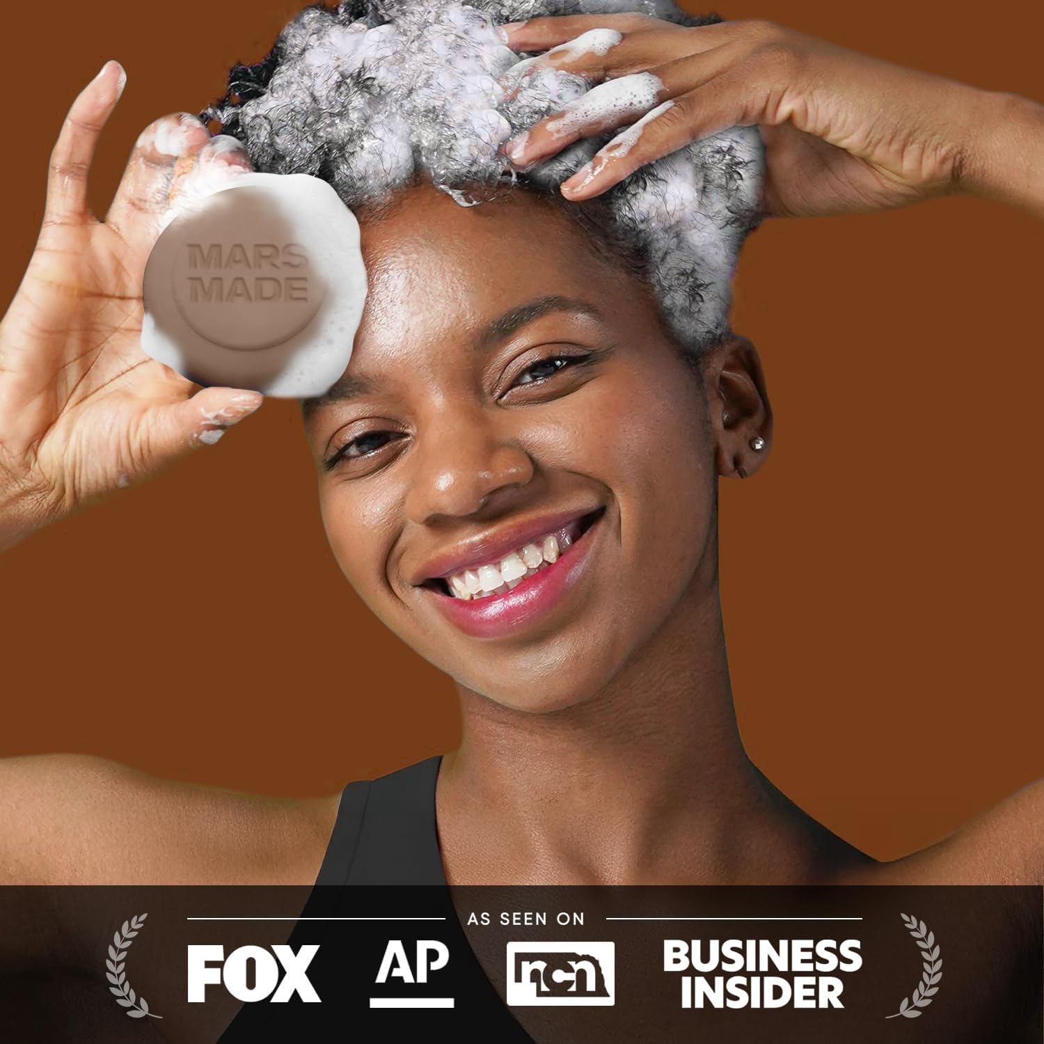 MARS MADE Jojoba Oil Shampoo Bar 2.0 – Hydrating Solid Shampoo for All Hair Types (120g)