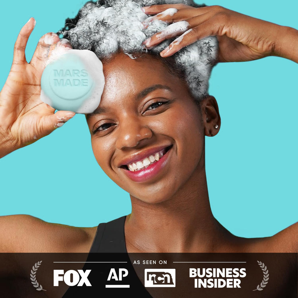 Mars Made Sea Salt Shampoo Bar 2.0 – Hydrating, Volumizing Solid Shampoo for All Hair Types