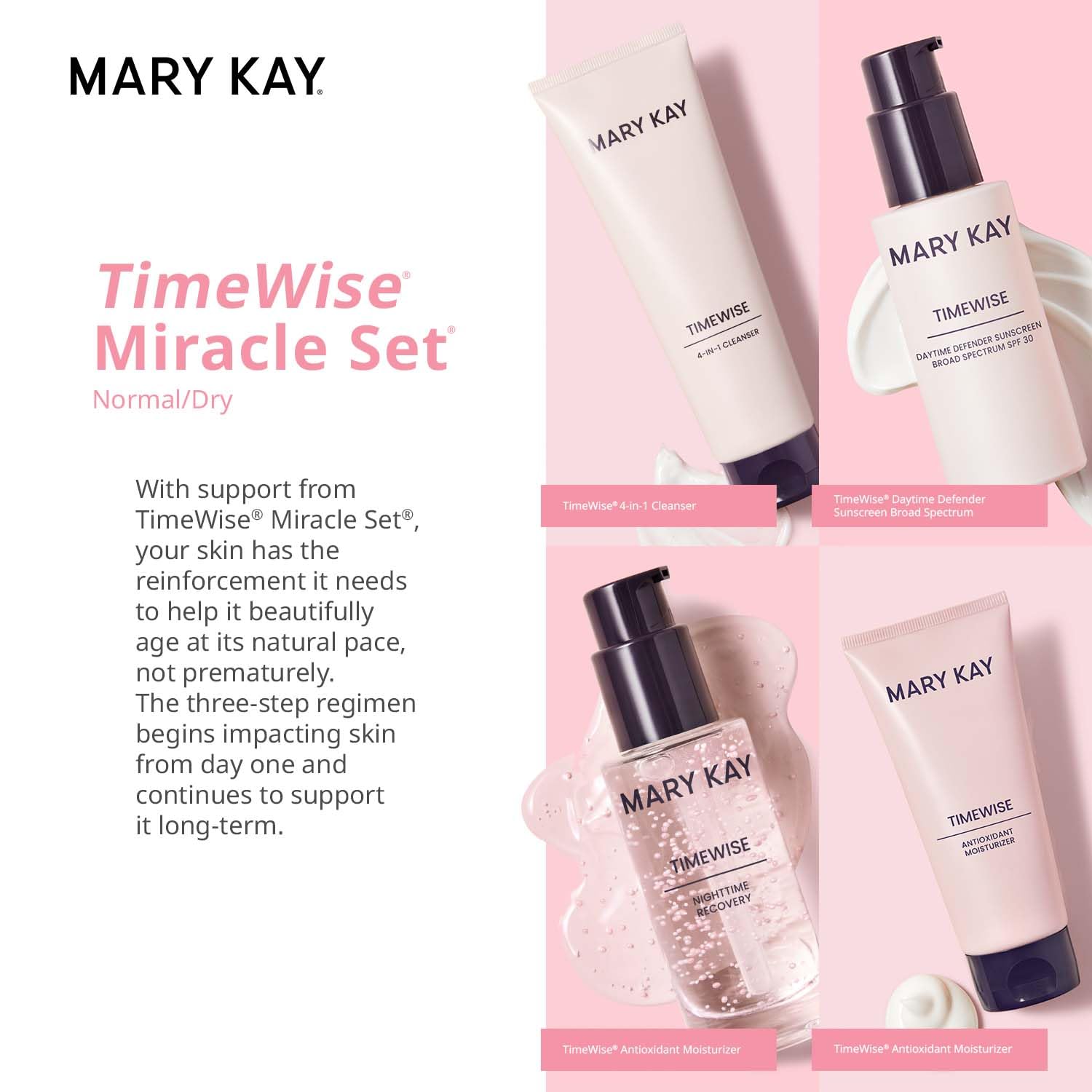 Mary Kay TimeWise Miracle Set Normal/Dry – Anti-Aging Skincare System