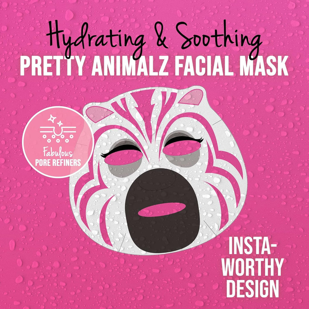 Masque BAR Pretty Animalz Sheet Masks – Hydrating Korean Skincare for All Skin Types (6-Pack)