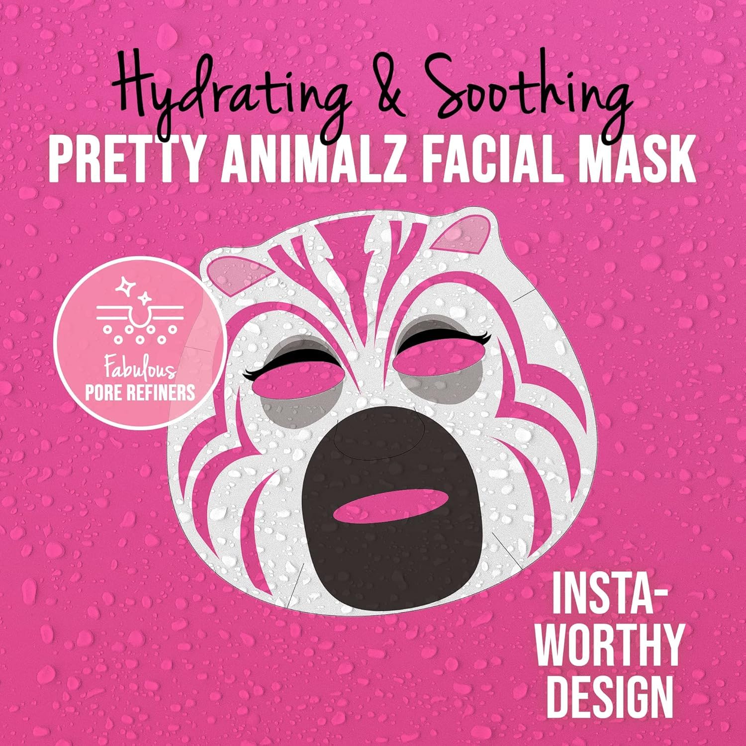 Masque BAR Pretty Animalz Sheet Masks – Hydrating Korean Skincare for All Skin Types (6-Pack)