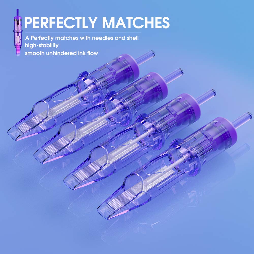 MAST TATTOO Mast Pro Cartridges 20Pcs – Disposable Bugpin Magnum 1005M Needles