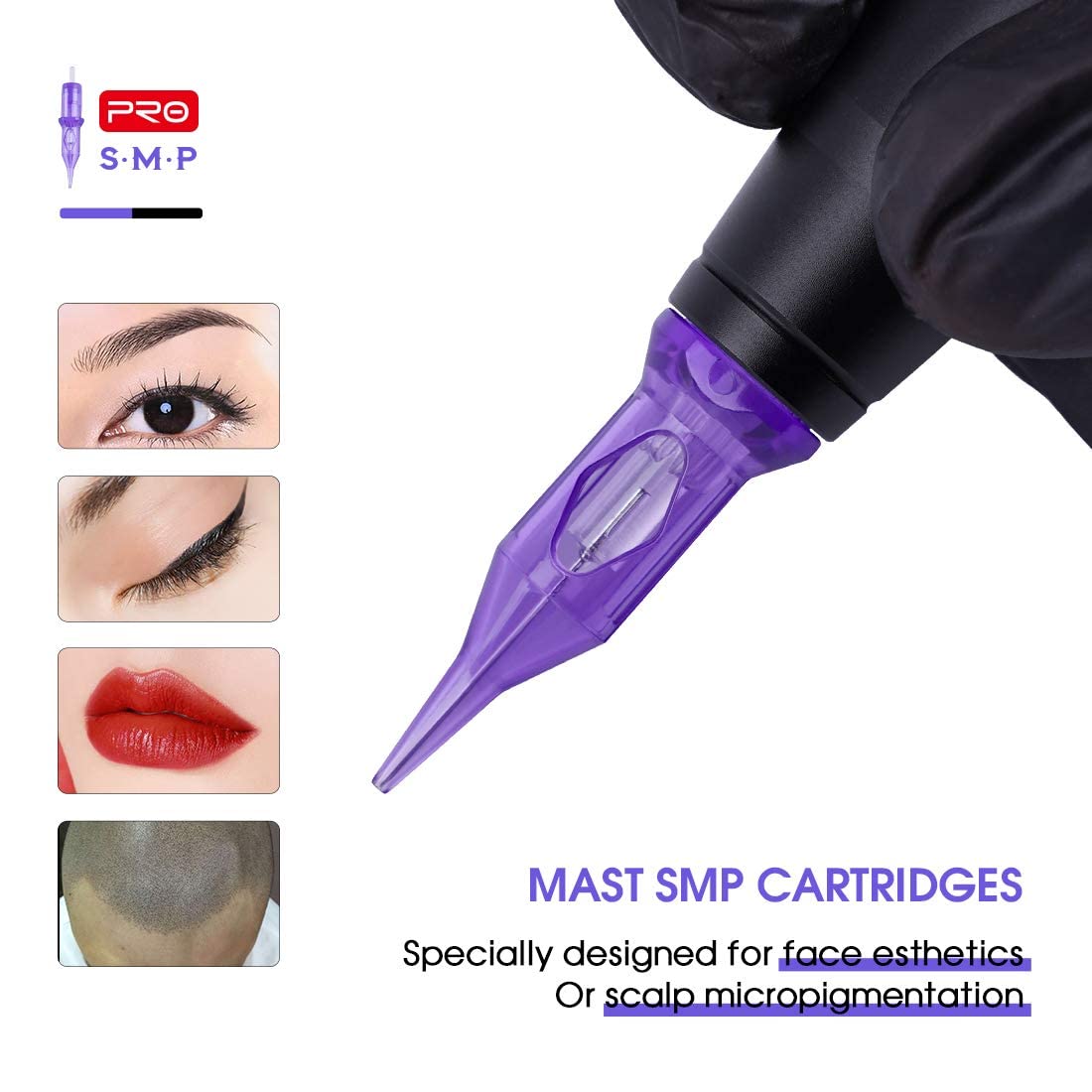 Mast Pro Tattoo Cartridges 0403RL – 20Pcs Disposable Needles #04 Round Liner, Bugpin SMP