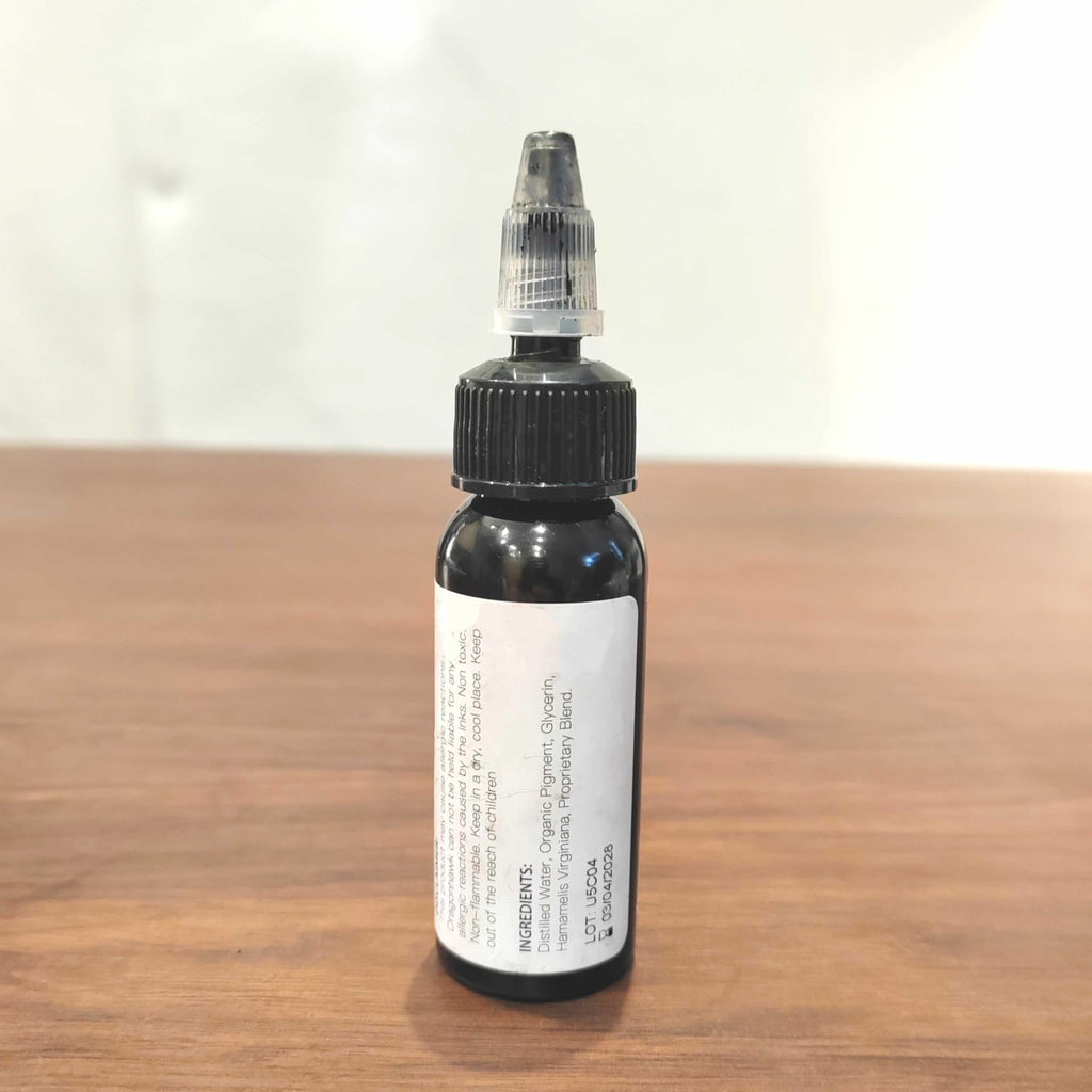 Mast Tattoo Ink Bottle 0.5oz - Triple Black Mas05 | Long-Lasting Color, Easy Flow, Vegan
