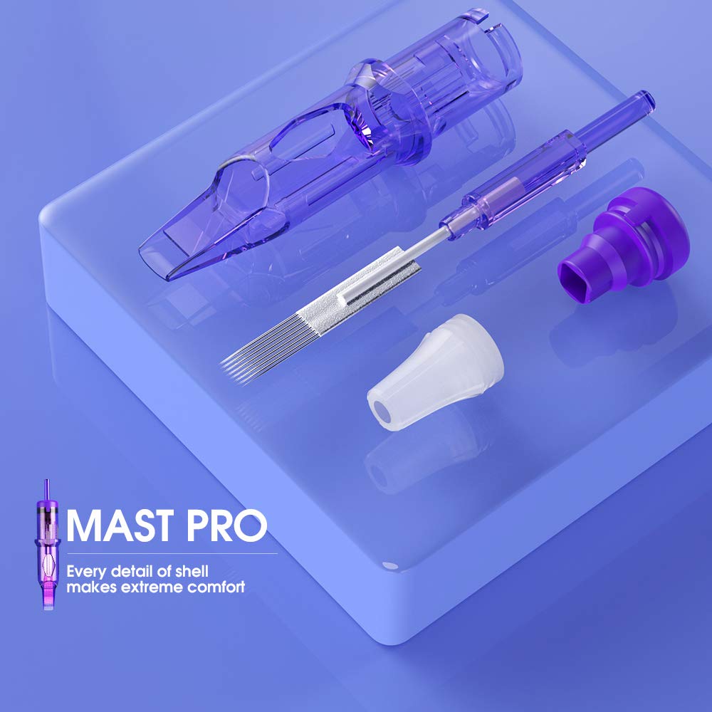 MAST TATTOO Mast Pro Cartridges 20Pcs – Disposable Bugpin Magnum 1005M Needles