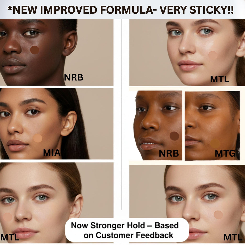 MATCHED Hydrocolloid Pimple Patches – Invisible, 3 Sizes, 72-Count – Skin-Tone Matching Acne Patches (Montreal)