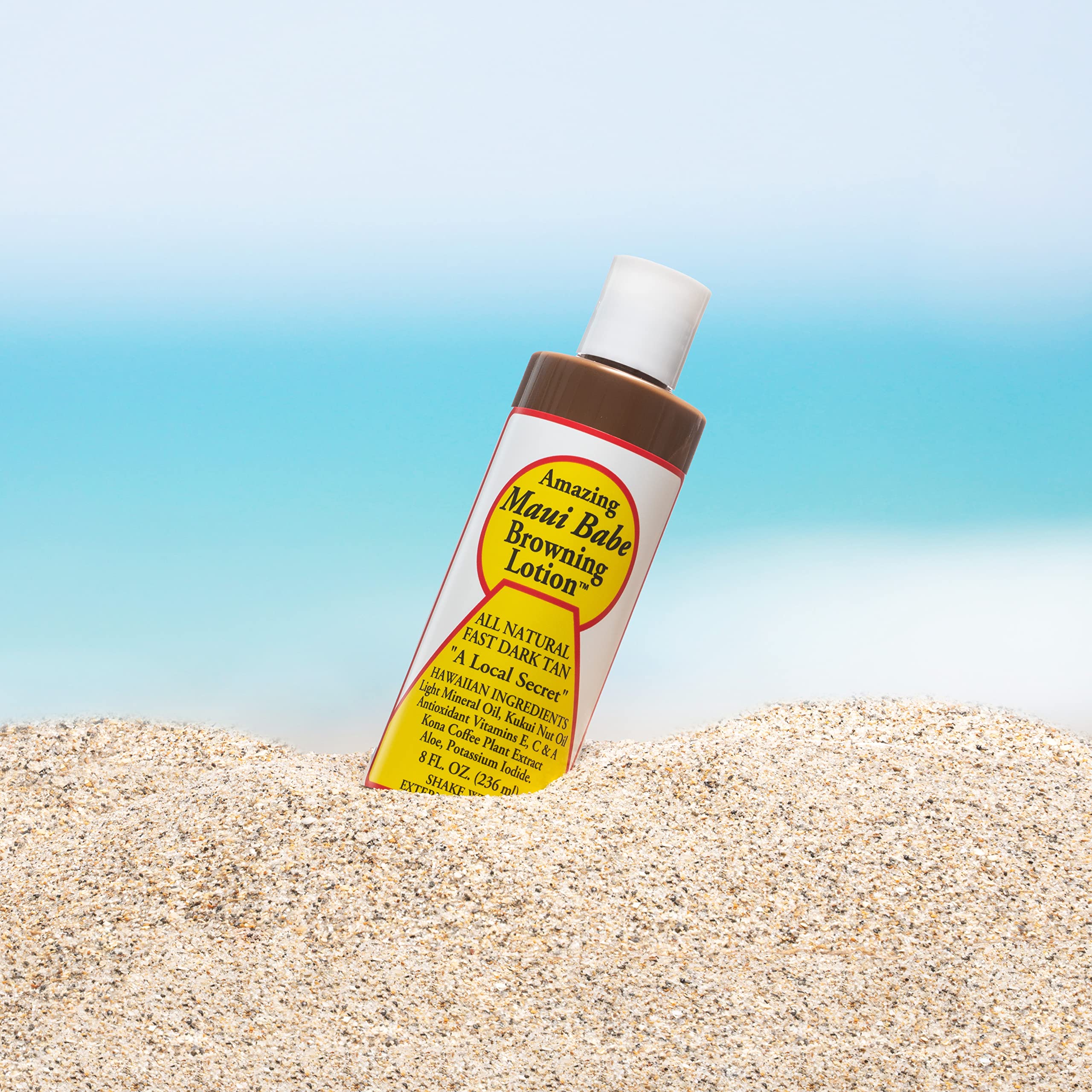 Maui Babe Browning Lotion – Outdoor Tanning Lotion with Face & Body Mitts
