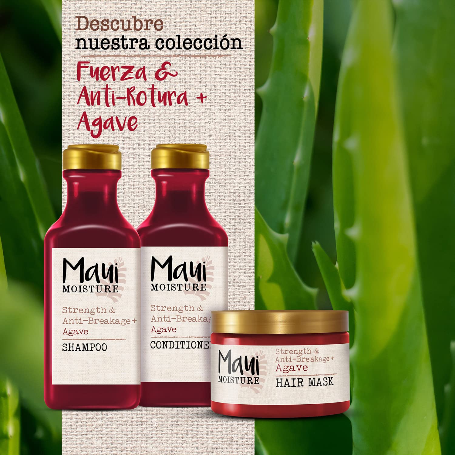Maui Moisture Strength Anti-Breakage + Agave Conditioner for Color-Treated Hair | Vegan, Sulfate-Free