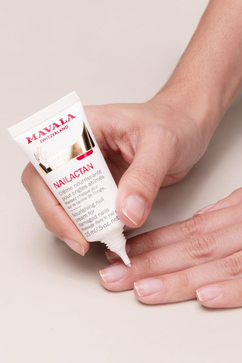 MAVALA Nailactan Nutritive Nail Cream for Damaged Nails – Nail Strengthener & Hardener | 0.5 oz