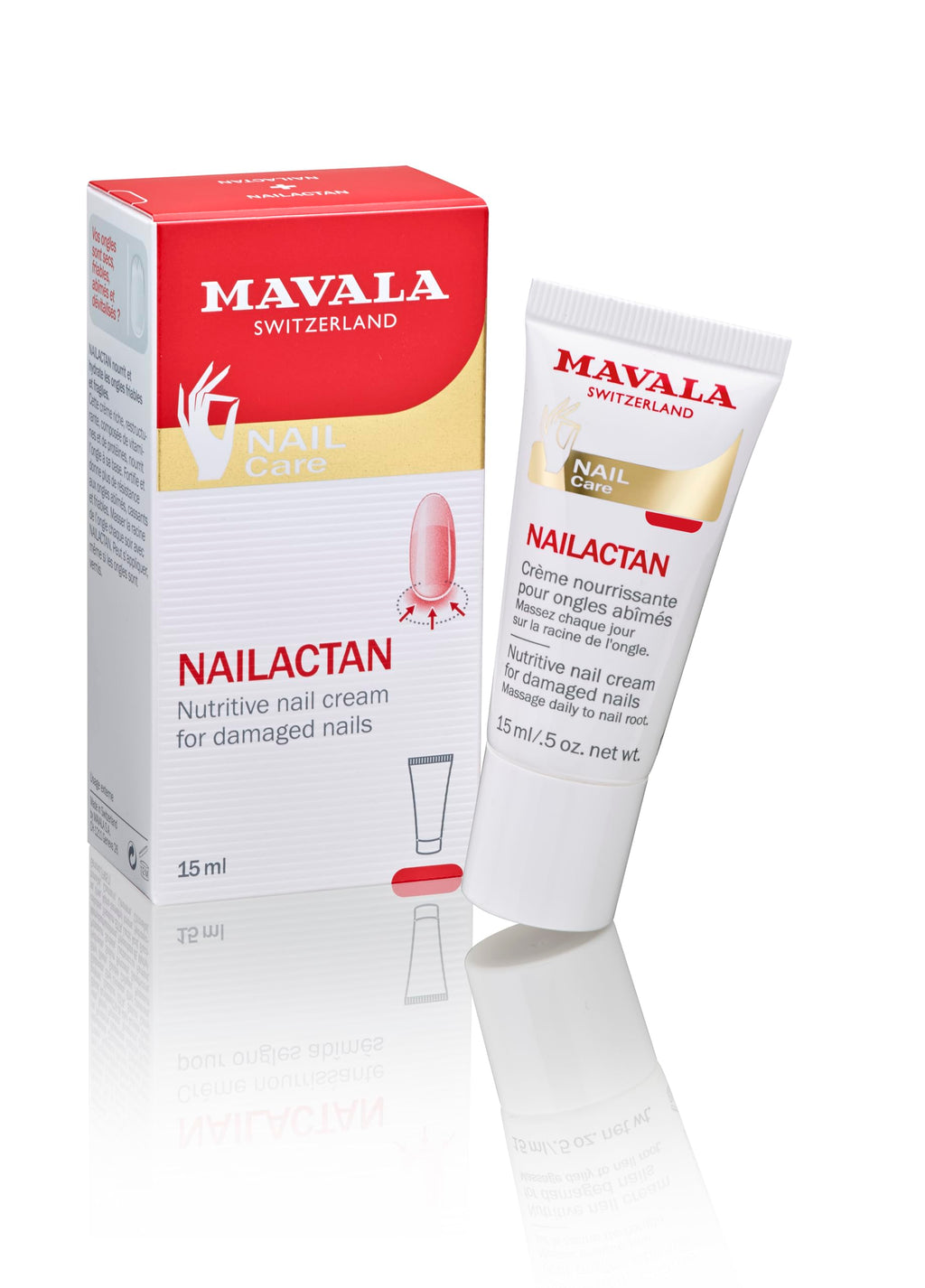 MAVALA Nailactan Nutritive Nail Cream for Damaged Nails – Nail Strengthener & Hardener | 0.5 oz