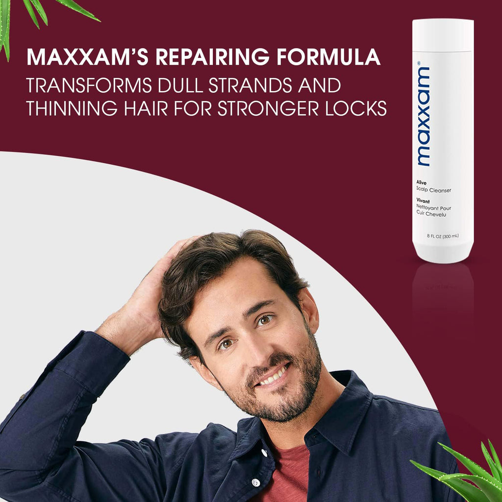 Maxxam Alive Cleansing Shampoo — Hair Growth & Scalp Care | Fermented Rice Formula