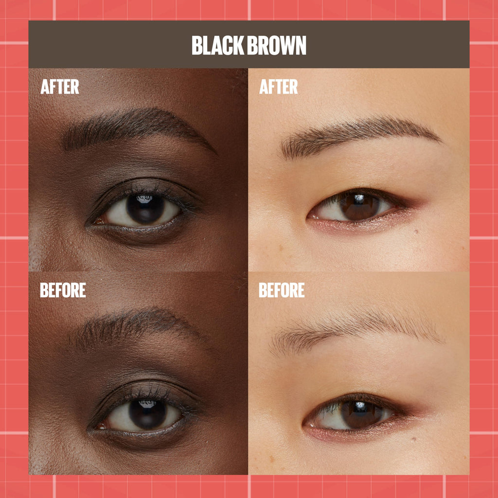 Maybelline Build-A-Brow 2-in-1 Brow Pen + Sealing Gel – Real-Looking, Waterproof, 24HR Wear