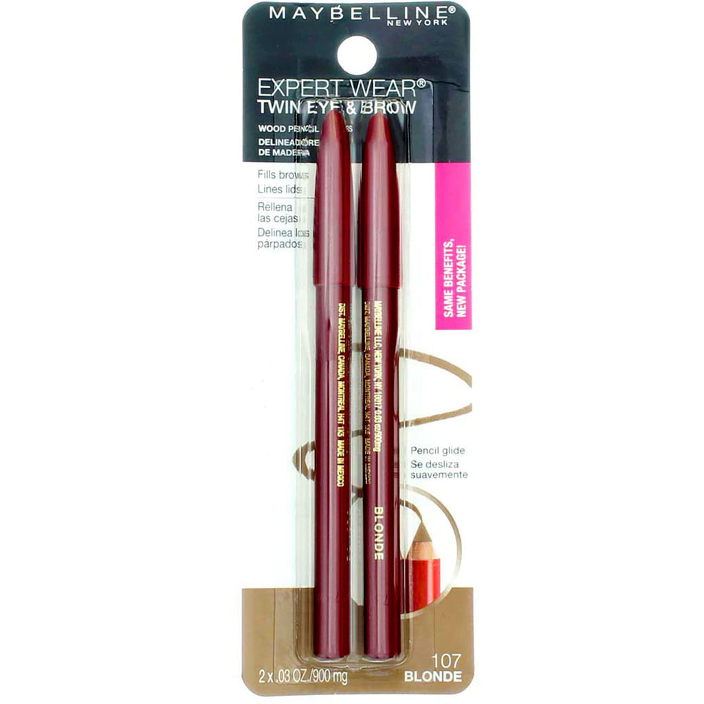 Maybelline Expert Eyes Brow and Eye Pencil Blonde – 4 Pack | Precise Definition for Brows and Lids