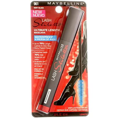 Maybelline New York Lash Stiletto Ultimate Length Waterproof Mascara – Very Black [961], 0.22 oz (Pack of 3)